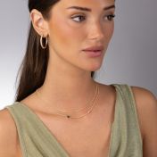 Collier Maria Diamant avec Nano Bible - Vermeil 18ct