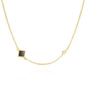 Collier Maria Diamant avec Nano Bible - Vermeil 18ct