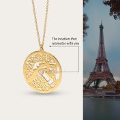 Talisa Map Necklace [18K Gold Plated]