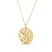 Talisa Map Necklace [14 Karat Gold]