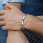 Pulsera Grabada Conectados para Hombre