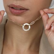 Enchanted Message Link Chain Necklace [18K Gold Plated]
