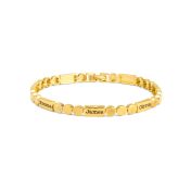 Mia Tennis Armband mit Gravur [750er Gold Vermeil]