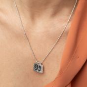 Midnight Initials Necklace [Sterling Silver]