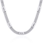 Milanaise Kette mit Gravur [Sterlingsilber]