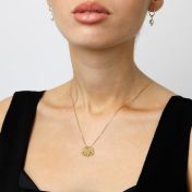 Mirella Initials Charm Necklace [18K Gold Plated]