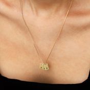Mirella Initials Charm Necklace [18K Gold Plated]