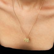 Mirella Initials Charm Necklace [18K Gold Vermeil]
