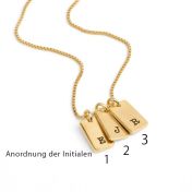 Mirella Kette mit Initialen [750er Gold Vermeil]