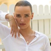 Mirella Initials Charm Necklace [18K Gold Vermeil]