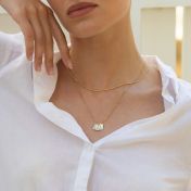 Mirella Initials Charm Necklace [18K Gold Plated]