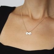 Mirella Sternzeichen Kette [750er Gold Vermeil] - Kreis Charm