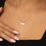 Mirella Sternzeichen Kette [750er Gold Vermeil] - Kreis Charm