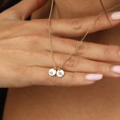 Mirella Sternzeichen Kette [750er Gold Vermeil] - Kreis Charm