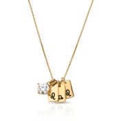 Mirella Kette mit Sternzeichen Charms  [Sterlingsilber]