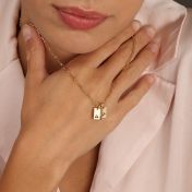 Mirella Ankerkette mit Sternzeichen Charms [750er Gold Vermeil] 