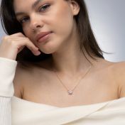 Mother’s Star Necklace with Moissanite [14 Karat Gold]