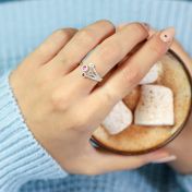 A Mother's Love Ring - Triple Love [Sterling Silver]