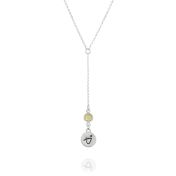 BE BRAVE - Tail Chain Sterling Silver Necklace with Swarovski® Crystal