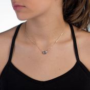 BE CREATIVE - Sterling Silver Pendant Box Chain Necklace
