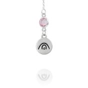 BE CREATIVE - Tail Chain Sterling Silver Necklace with Swarovski® Crystal