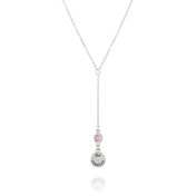BE CREATIVE - Tail Chain Sterling Silver Necklace with Swarovski® Crystal