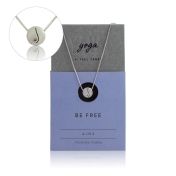 BE FREE - Sterling Silver Pendant Box Chain Necklace