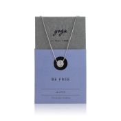 BE FREE - Sterling Silver Pendant Box Chain Necklace