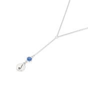 BE FREE - Tail Chain Sterling Silver Necklace with Swarovski® Crystal