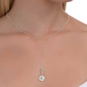 BE LOVE - Tail Chain Sterling Silver Necklace with Swarovski® Crystal