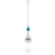 BE PURE - Tail Chain Sterling Silver Necklace with Swarovski® Crystal