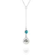 BE PURE - Tail Chain Sterling Silver Necklace with Swarovski® Crystal
