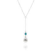 BE PURE - Tail Chain Sterling Silver Necklace with Swarovski® Crystal