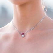 BE STRONG - Sterling Silver Pendant Box Chain Necklace
