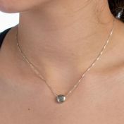 BE STRONG - Sterling Silver Pendant Box Chain Necklace