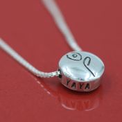 BE STRONG - Sterling Silver Pendant Box Chain Necklace