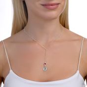 BE STRONG - Tail Chain Sterling Silver Necklace with Swarovski® Crystal