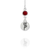 BE STRONG - Tail Chain Sterling Silver Necklace with Swarovski® Crystal