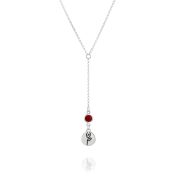 BE STRONG - Tail Chain Sterling Silver Necklace with Swarovski® Crystal