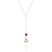 BE STRONG - Tail Chain Sterling Silver Necklace with Swarovski® Crystal