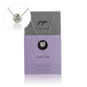 JUST BE - Sterling Silver Pendant Box Chain Necklace