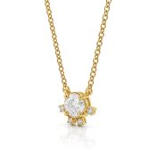 Mother’s Star Necklace with Moissanite [18K Gold Vermeil]