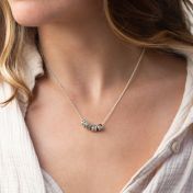 Cube Initials Necklace [Silver]