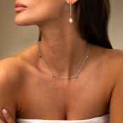 Collier Délicat Goutte de Rosée avec Pierres de Naissance
