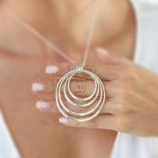 Cirkels van Liefde Naam Ketting [Sterling Zilver]
