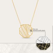 Treasured Place Map Necklace [18K Gold Vermeil]