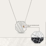 Treasured Place Map Necklace [Sterling Silver]