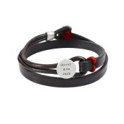 Warmer Ozean Namensarmband für Herren - Sterlingsilber