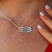 Collana Onda dell'Oceano con Nome [Argento 925]