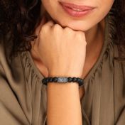Ties Of The Heart Black Onyx Bracelet [Silver]
